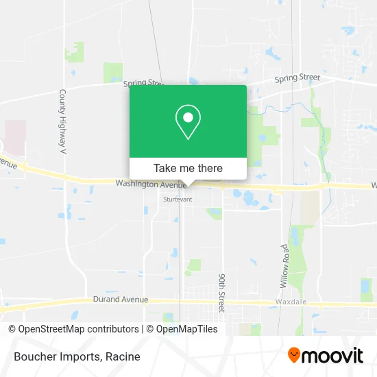 Boucher Imports map