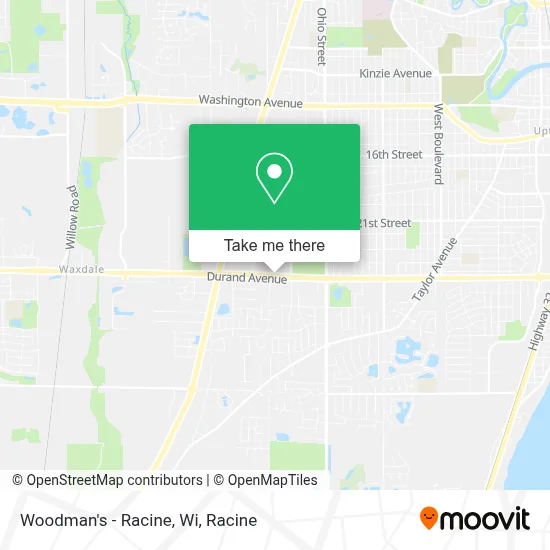 Woodman's - Racine, Wi map