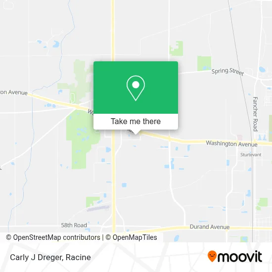 Carly J Dreger map