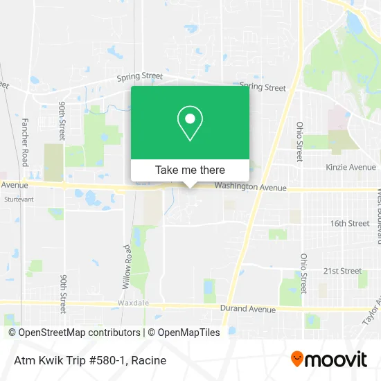 Atm Kwik Trip #580-1 map