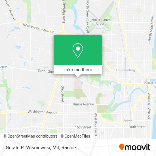 Gerald R. Wisniewski, Md map