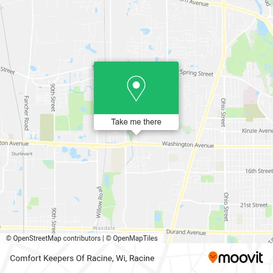 Comfort Keepers Of Racine, Wi map