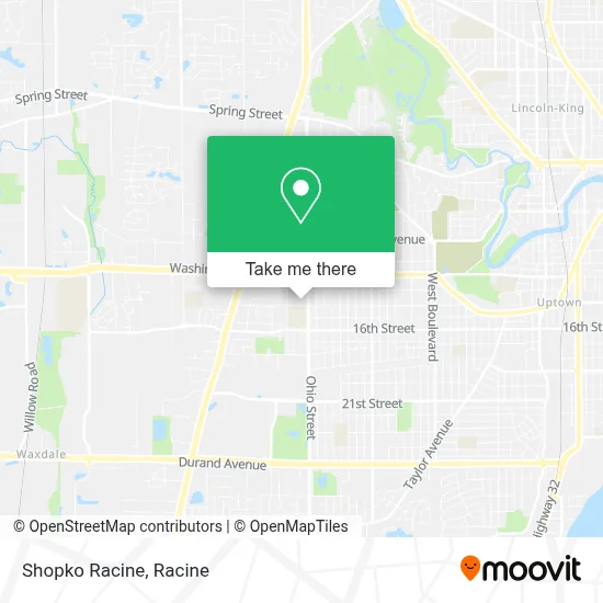 Shopko Racine map