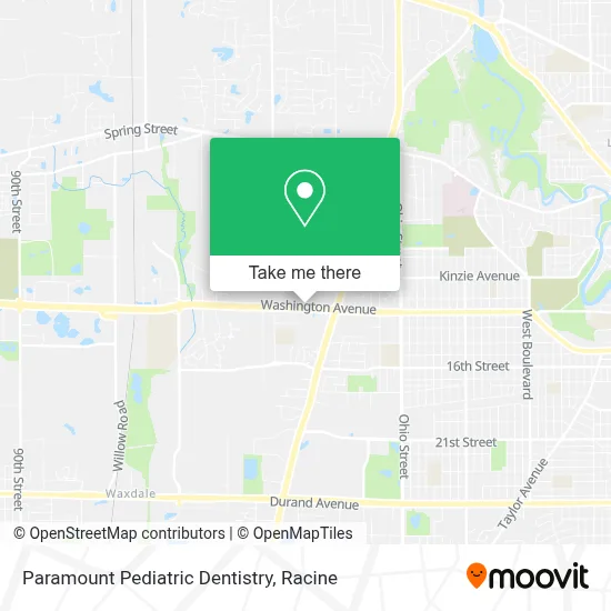 Paramount Pediatric Dentistry map