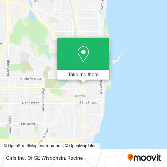 Girls Inc. Of SE Wisconsin map