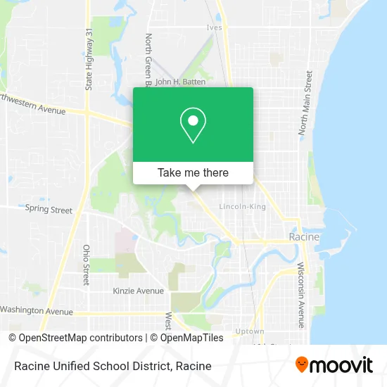 Racine Unified School District map