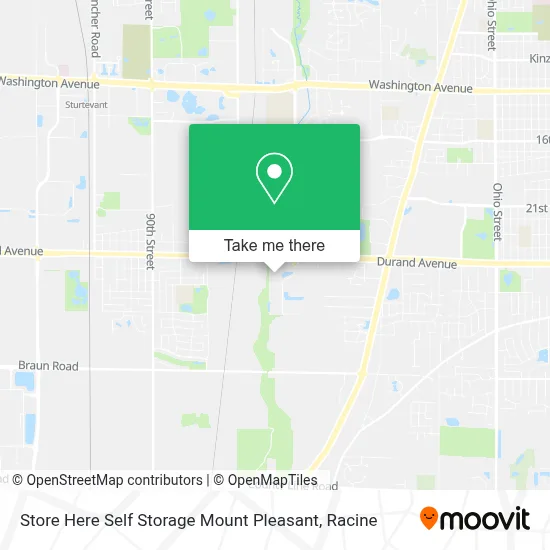 Store Here Self Storage Mount Pleasant map