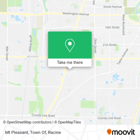 Mt Pleasant, Town Of map