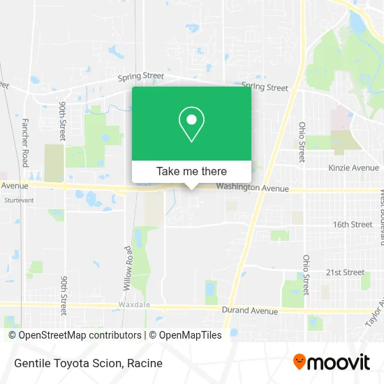 Gentile Toyota Scion map