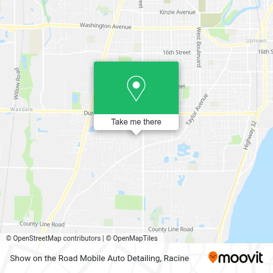 Show on the Road Mobile Auto Detailing map