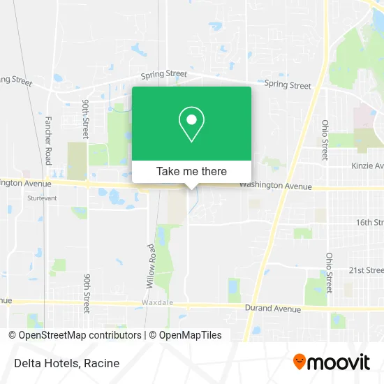 Delta Hotels map