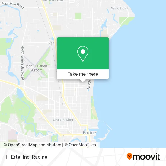 H Ertel Inc map
