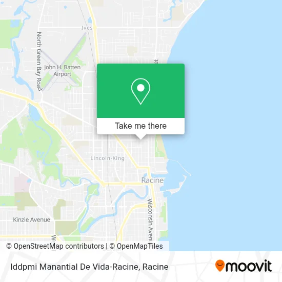 Iddpmi Manantial De Vida-Racine map