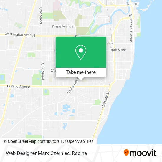 Web Designer Mark Czerniec map