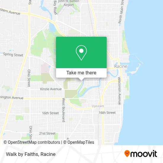 Walk by Faiths map