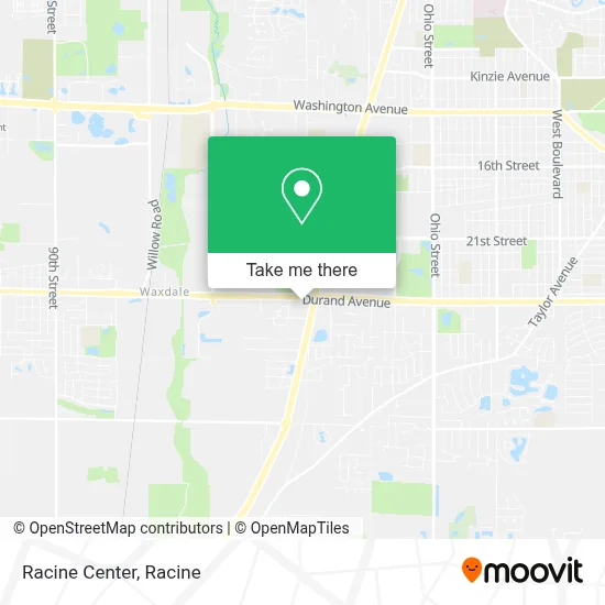 Racine Center map