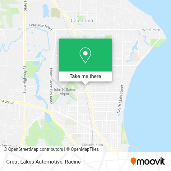 Great Lakes Automotive map
