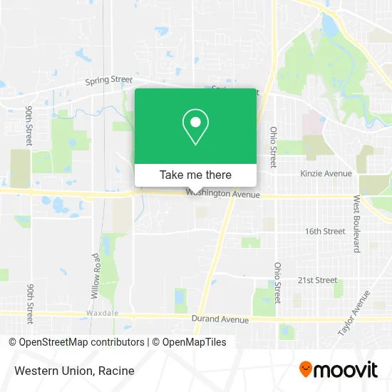 Western Union map