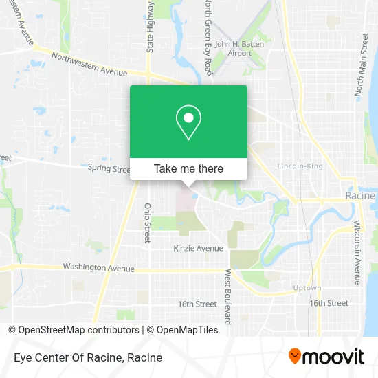 Eye Center Of Racine map