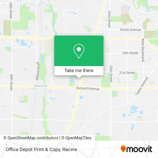 Office Depot Print & Copy map