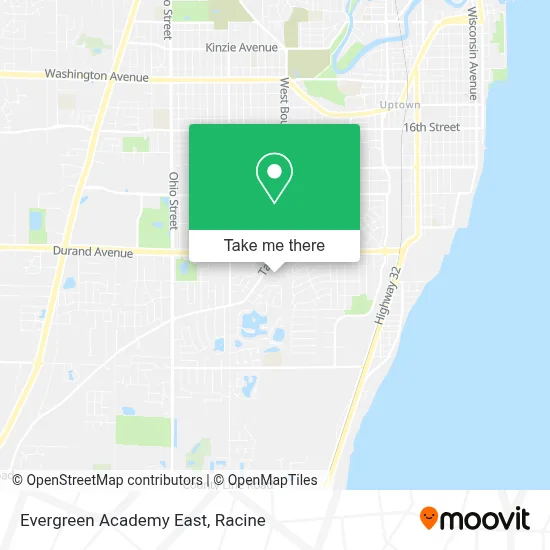Evergreen Academy East map