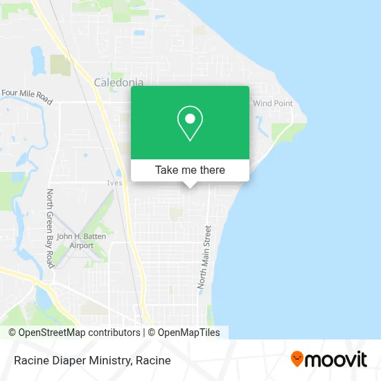 Racine Diaper Ministry map
