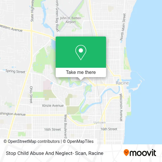 Stop Child Abuse And Neglect- Scan map