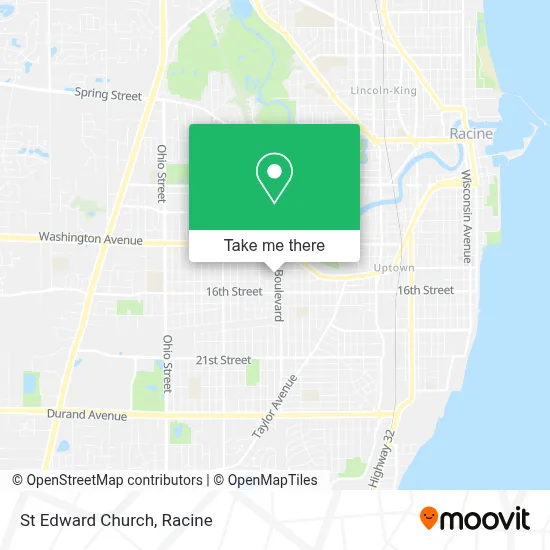 St Edward Church map