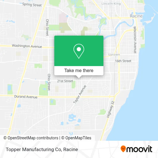 Topper Manufacturing Co map