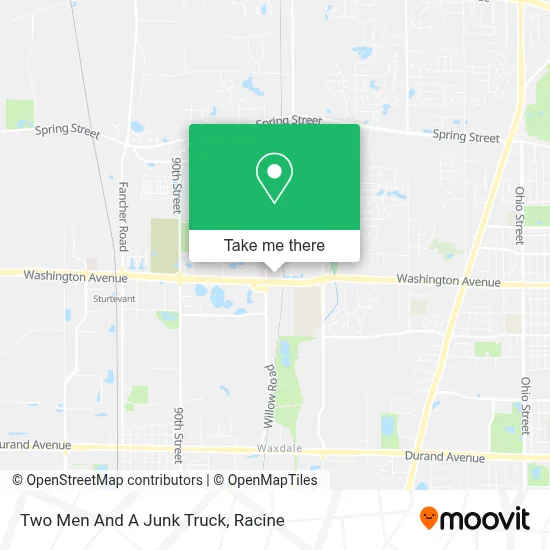 Two Men And A Junk Truck map