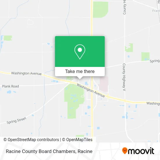 Mapa de Racine County Board Chambers