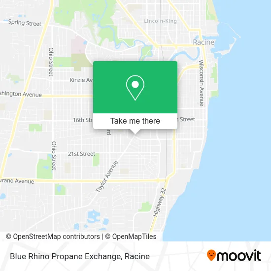 Blue Rhino Propane Exchange map