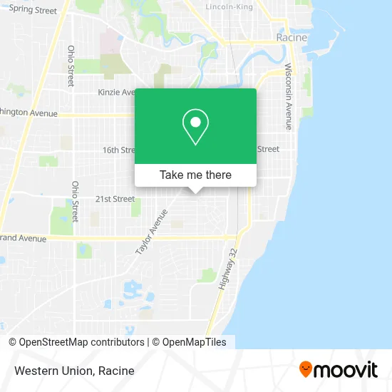 Western Union map