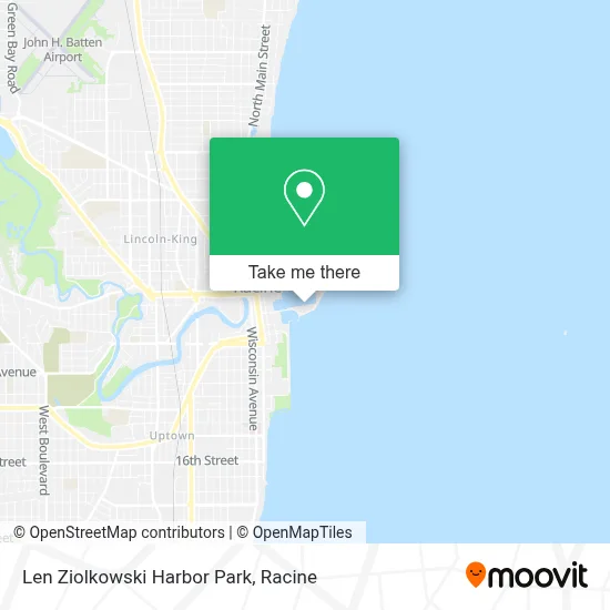 Len Ziolkowski Harbor Park map