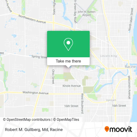 Robert M. Gullberg, Md map