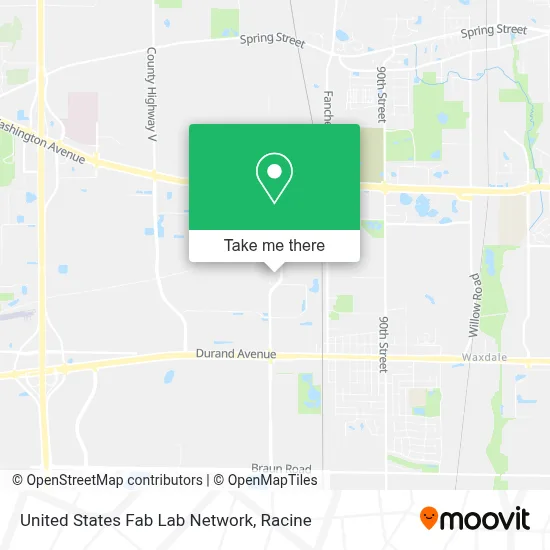 United States Fab Lab Network map