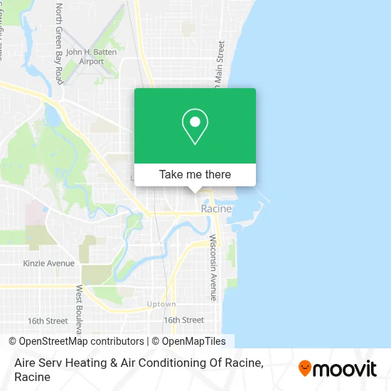 Aire Serv Heating & Air Conditioning Of Racine map