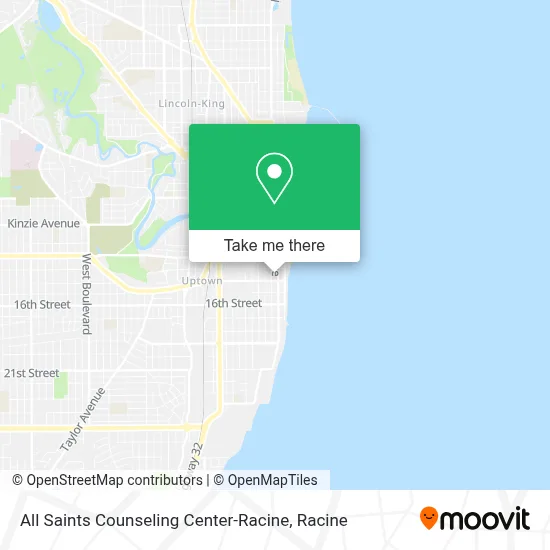 All Saints Counseling Center-Racine map