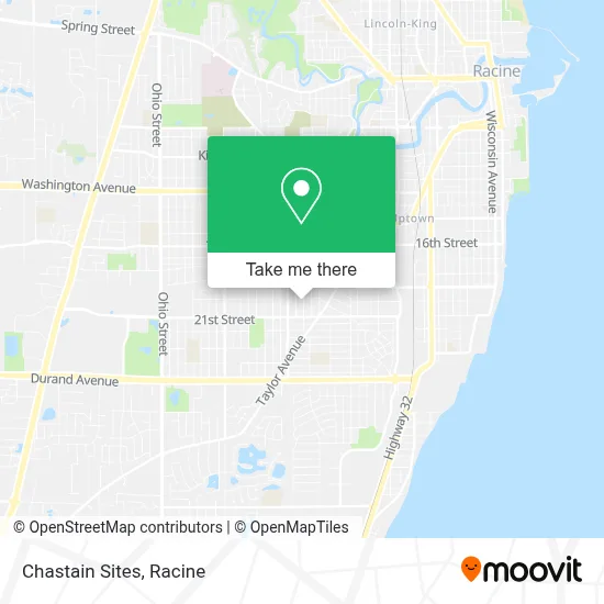 Chastain Sites map