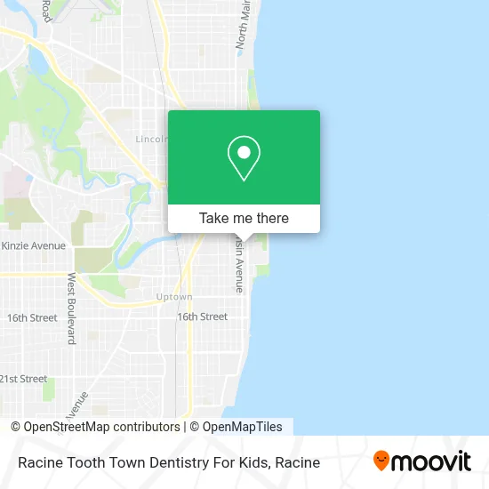 Racine Tooth Town Dentistry For Kids map