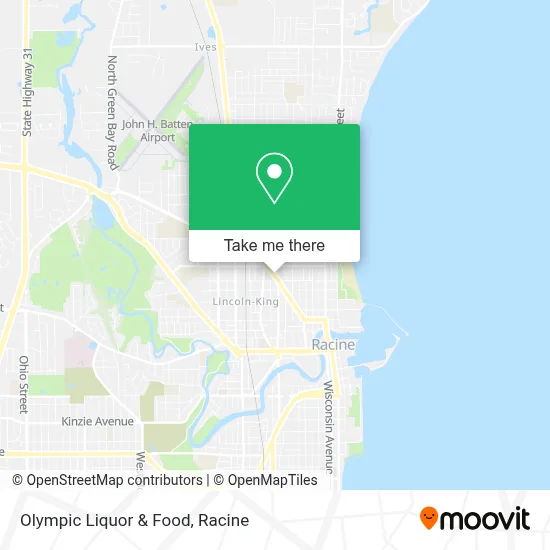 Olympic Liquor & Food map