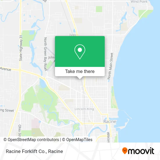 Racine Forklift Co. map