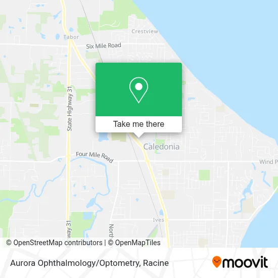 Aurora Ophthalmology/Optometry map