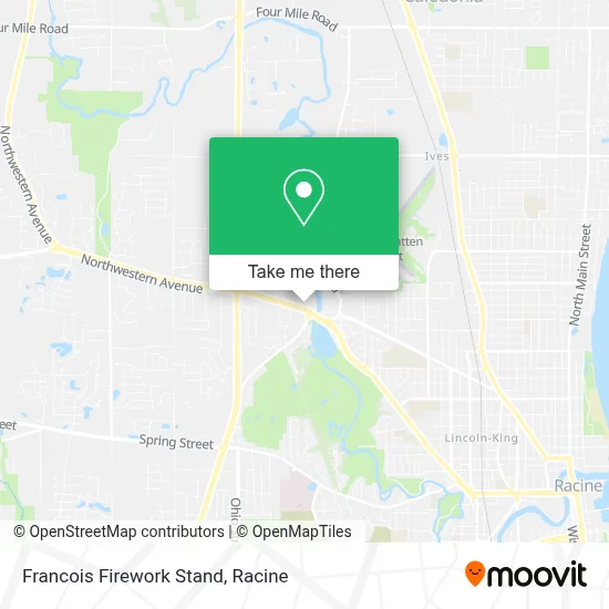 Francois Firework Stand map