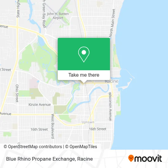 Blue Rhino Propane Exchange map