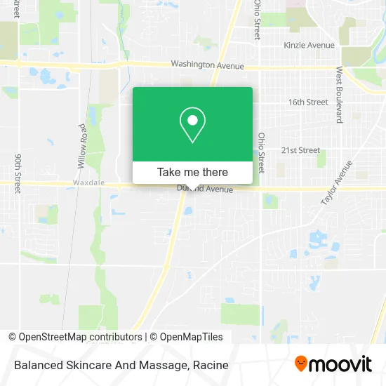 Balanced Skincare And Massage map