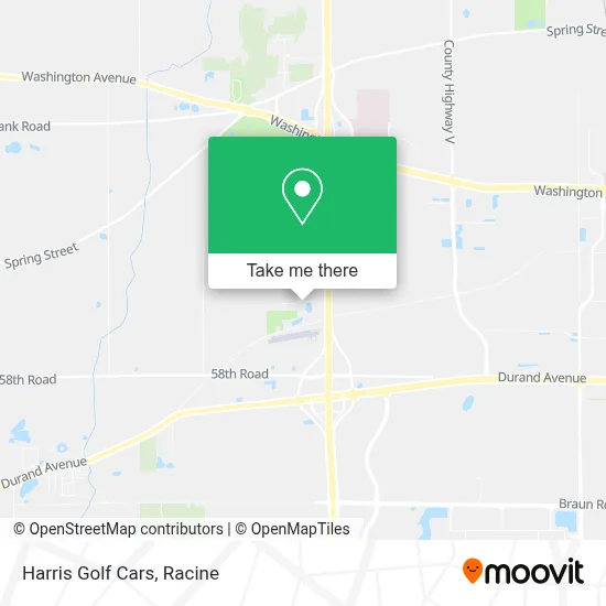 Harris Golf Cars map