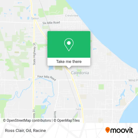 Ross Clair, Od map
