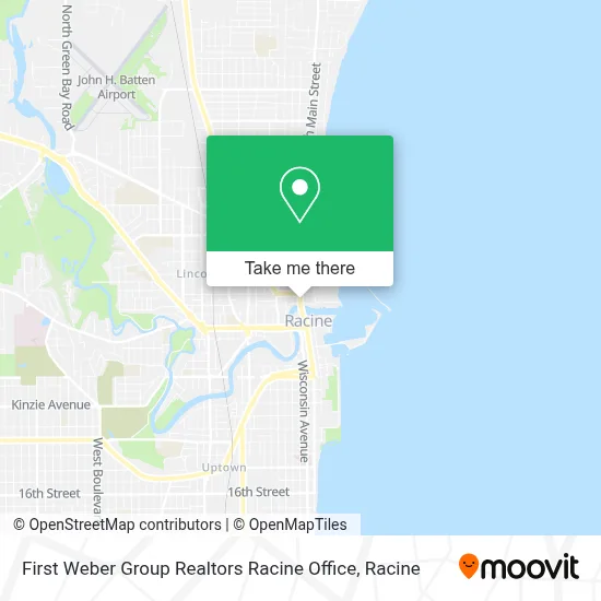 First Weber Group Realtors Racine Office map