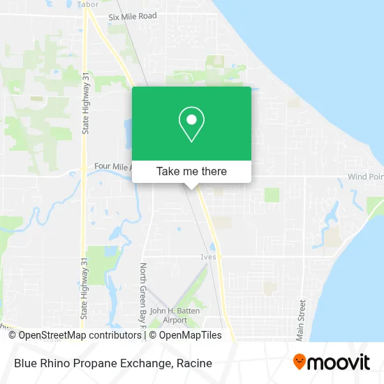 Blue Rhino Propane Exchange map